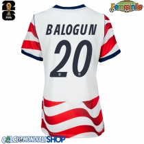 Maglie da calcio Stati Uniti Folarin Balogun #20 Prima Maglia Femminile Mondiali 2026  Manica Corta
